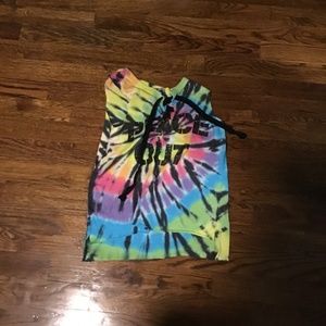 Tie dye “peace out” Shirt